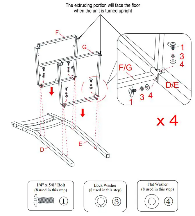 Whalenstyle Austen 5pc Counter Height Dining - Assembly Instructions for Table 4