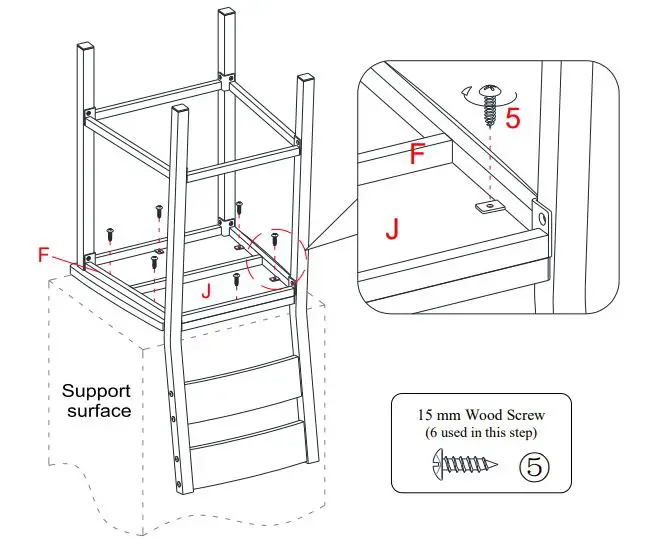 Whalenstyle Austen 5pc Counter Height Dining - Assembly Instructions for Table 6