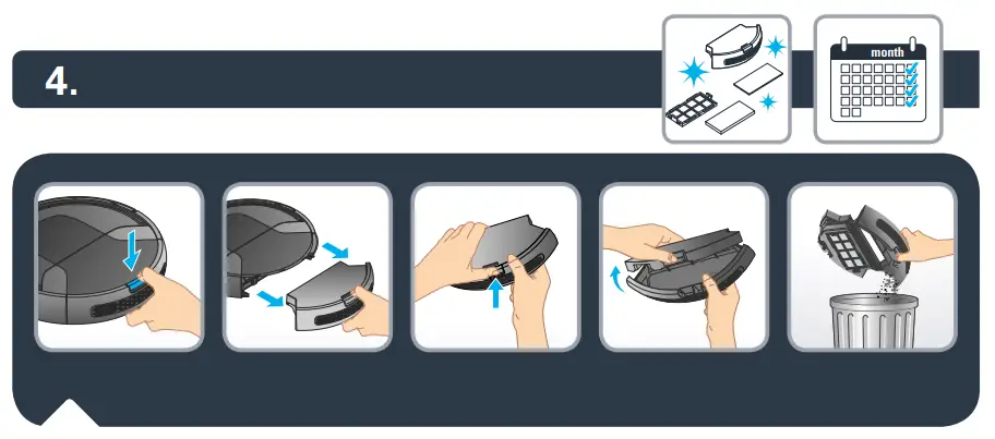 Tefal RG6875WH Serie 20 Robotic Vacuum Cleaner - fig 19