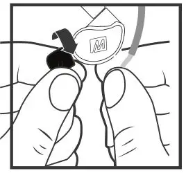 MEE Universal-Fit Noise-Isolating Musicians In-Ear Monitors - ROLL TIP INTO THIN, ROUND CYLINDER