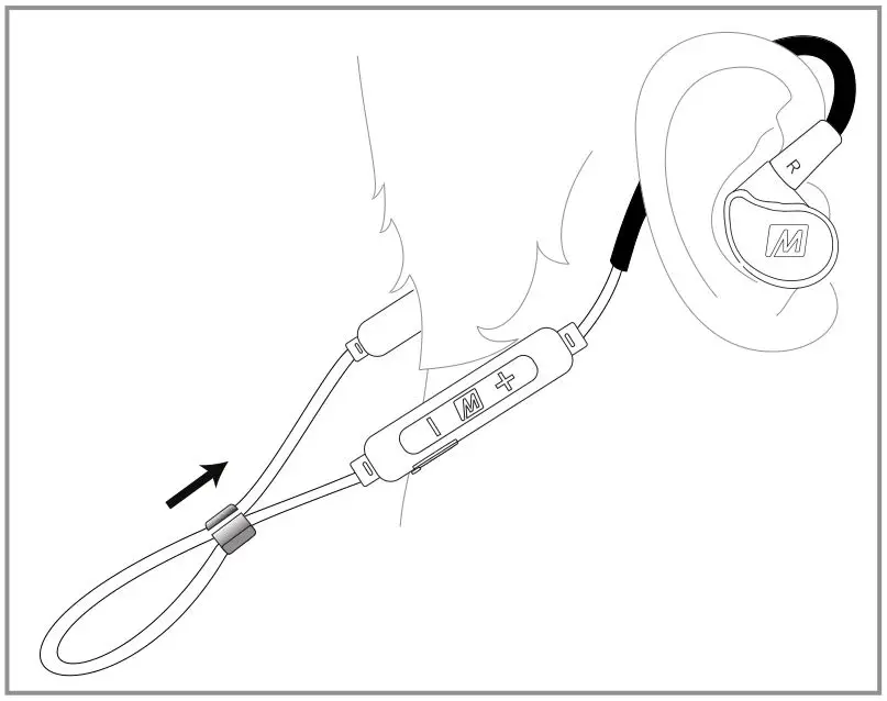 MEE Universal-Fit Noise-Isolating Musicians In-Ear Monitors - WEARING M6 PRO WITH BLUETOOTH ADAPTER 3