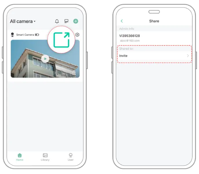 Secure Cam Systems GS P626 F28C WiFi Smart Battery Camera - Share the camera