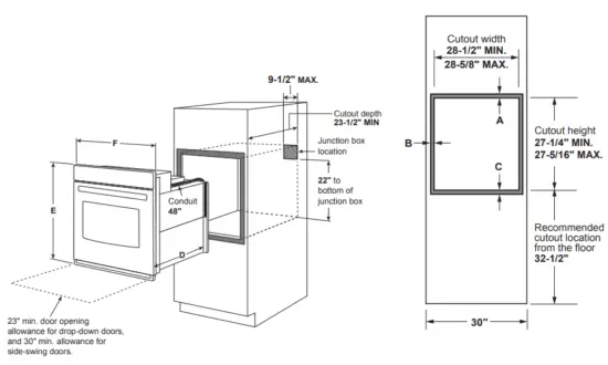 GE APPLIANCES JTS3000DN 30 Inch Smart Built-In Self-Clean Single Wall Oven With Never Scrub Racks