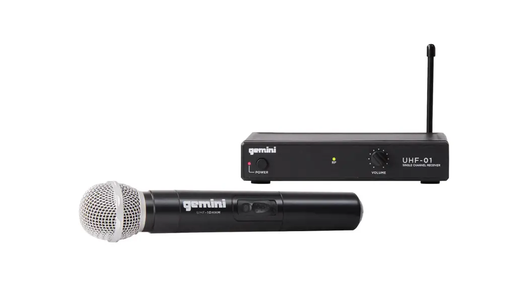 Gemini Uhf-01 Or 02 Series Uhf Wireless Microphone User Manual Gemini Uhf-01 Or 02 Series Uhf Wireless Microphone User Manual