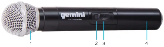 gemini UHF 01 or 02 SERIES UHF Wireless Microphone - Parts 2