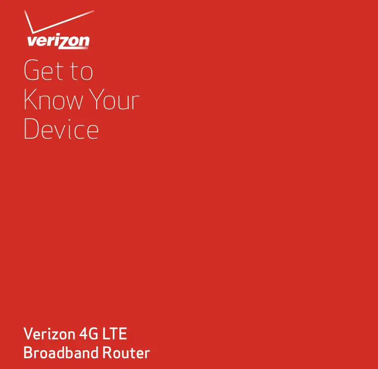 4G LTE Broadband Router User Manual