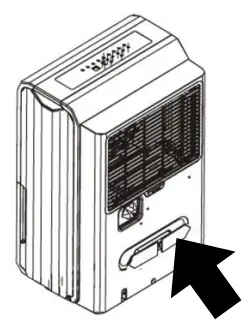 Midea MAD22C1AWS Dehumidifier with Auto Restart - Power Cord Buckle Installation