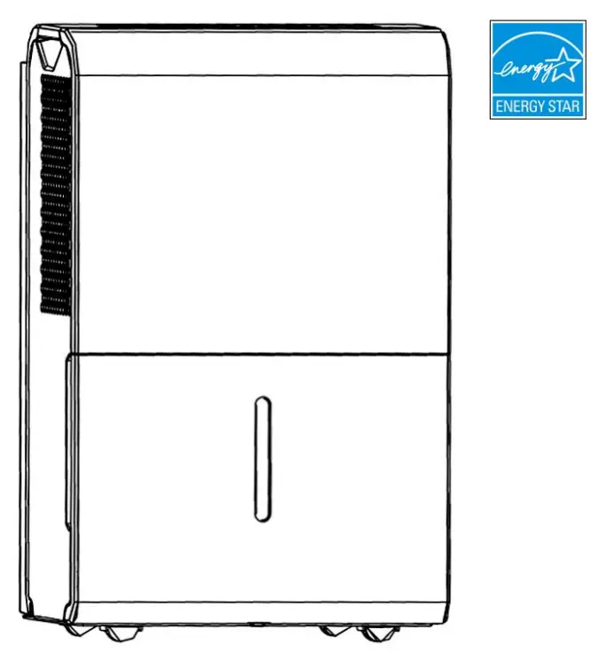 Midea MAD22C1AWS Dehumidifier with Auto Restart