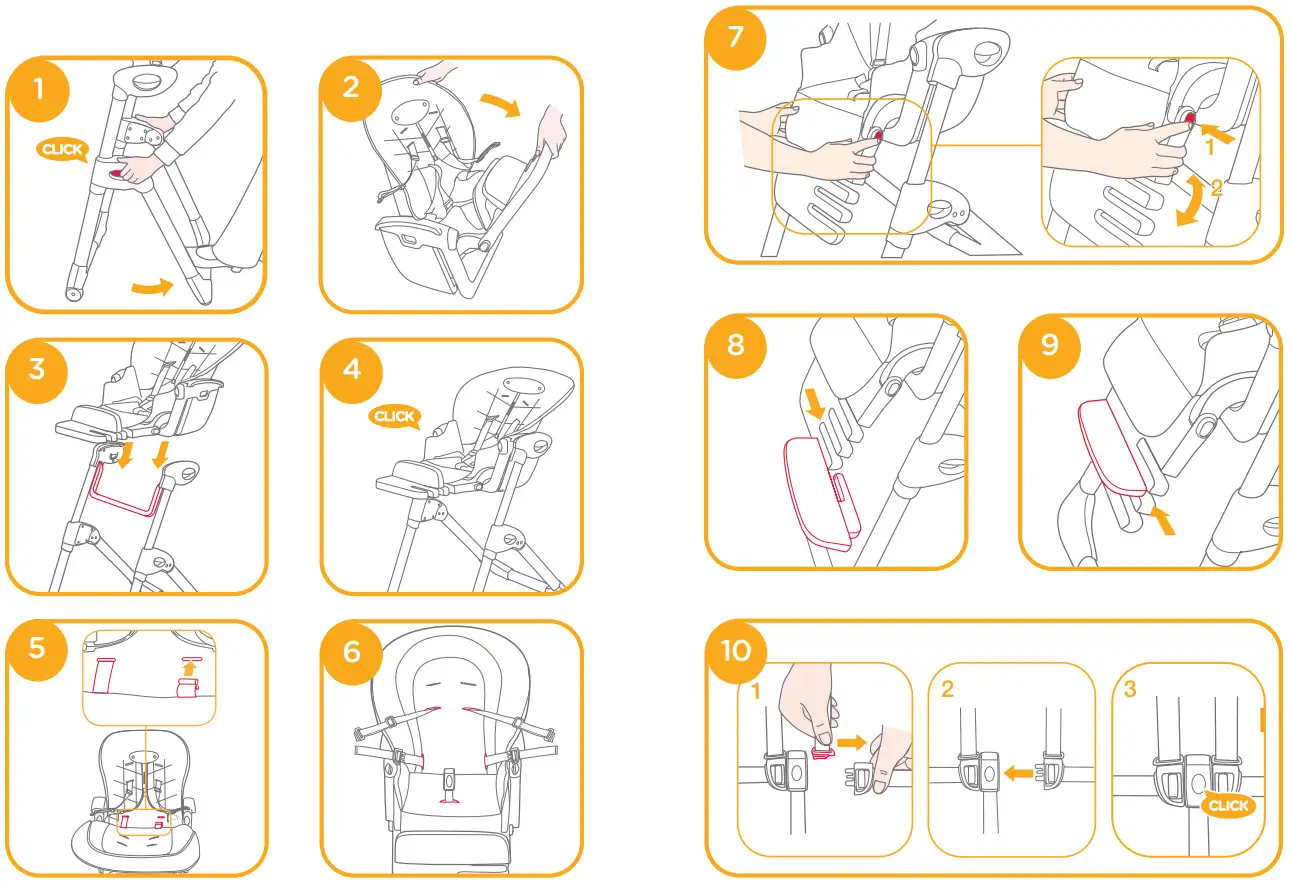 joie H1013CAITR000 Mimzy 2-In-1 High Chair with 7 Height adjustments - figure 1