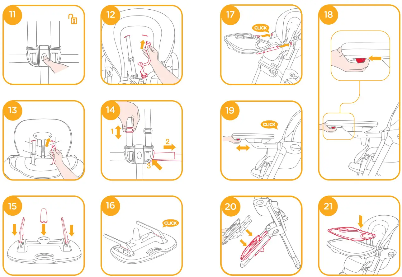 joie H1013CAITR000 Mimzy 2-In-1 High Chair with 7 Height adjustments - figure 2