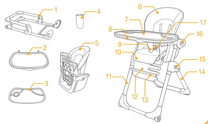 joie H1013CAITR000 Mimzy 2-In-1 High Chair with 7 Height adjustments - figure 4