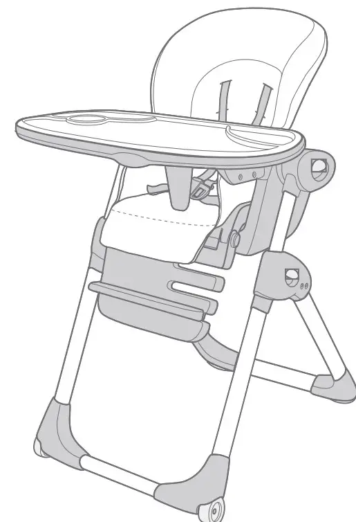 joie H1013CAITR000 Mimzy 2-In-1 High Chair with 7 Height adjustments