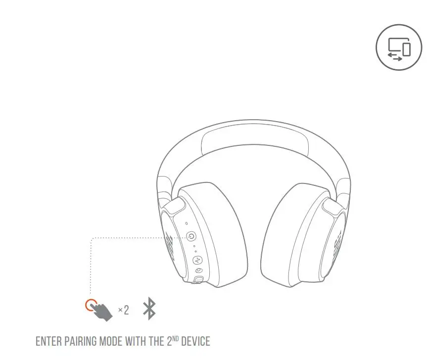 JBL TUNE 760 Headphone User Guide - Multi - Point Connection