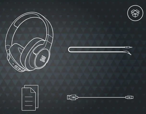 JBL TUNE 760 Headphone User Guide - What's in the box