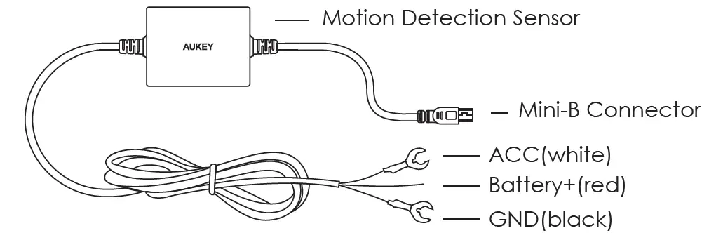 AUKEY PM-YY Dashboard Camera Hardwire Kit fig 1