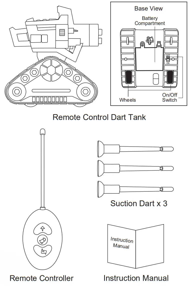 ZEEVA XB Remote Control Dart Tank with Suction Darts - Overview