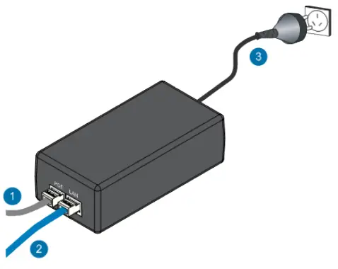 Connecting the PoE Adapter