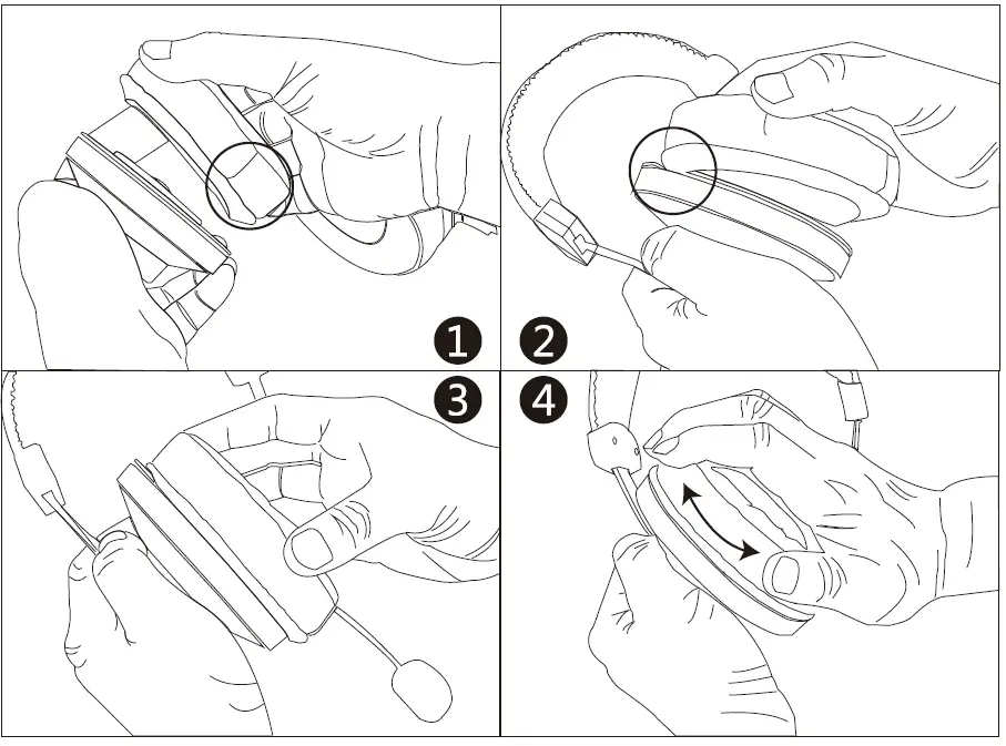 Dareu A710 Wireless Gaming Headset 4