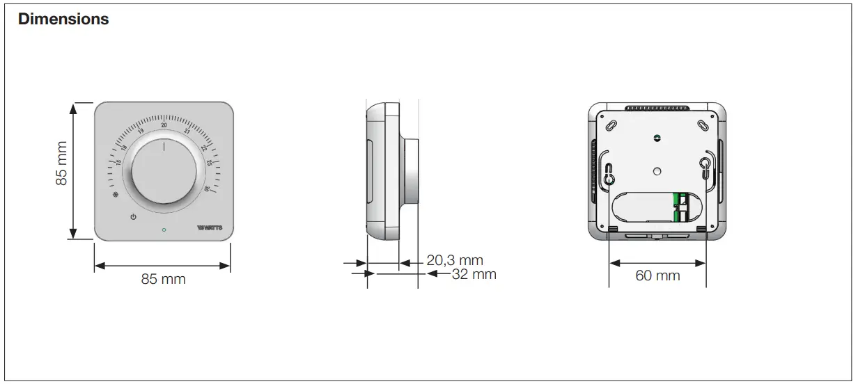 WATTS A03 Vision Wireless Electronic Room Thermostat - fig7