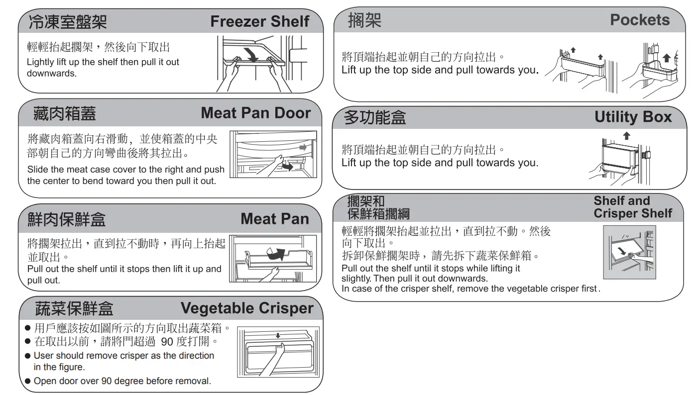 TOSHIBA GR-AG66T Glass Blue Borderless Double Door Refrigerator FIG 21