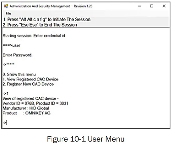 CAC PORT CONFIGURATION