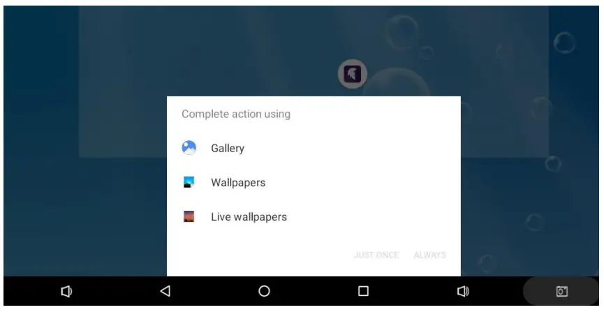 Changing the Wallpaper