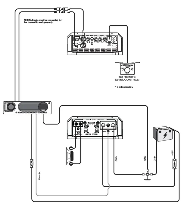 SOUNDIGITAL 1600.1 EVOX2 Car Audio Amplifier Owner's FIG 16