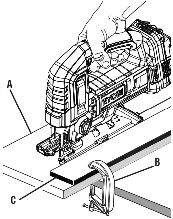 RYOBI PCL525 18 Volt Jig Saw fig 05