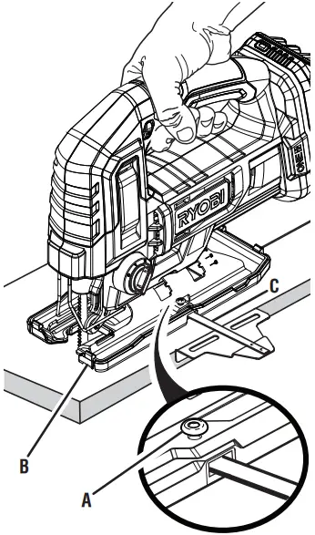 RYOBI PCL525 18 Volt Jig Saw fig 07
