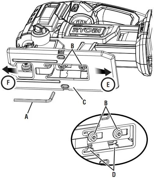 RYOBI PCL525 18 Volt Jig Saw fig 10