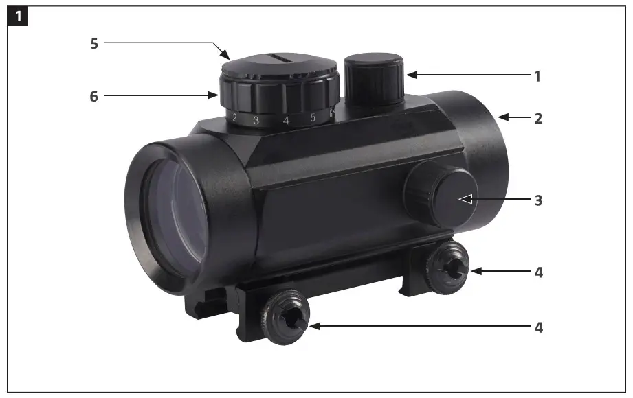 KAYOBA 009302 Red Dot Sight - Figure 1