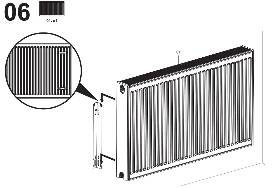 SCREWFIX 5249BTU Double Panel Double Convector Radiator 600 x 900mm White - fig 8