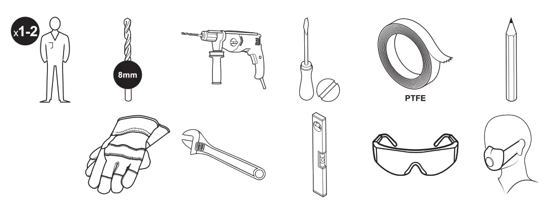 SCREWFIX 5249BTU Double Panel Double Convector Radiator 600 x 900mm White - fig