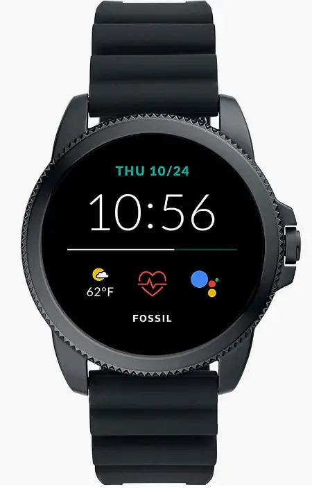 Fossil Men's Gen 5E 44mm Stainless Steel Touchscreen Smartwatch with Alexa