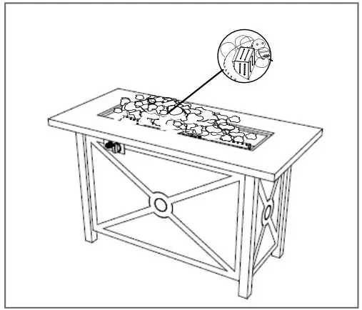 GIANTEX 42 Inch Propane Fire Pit Table 29