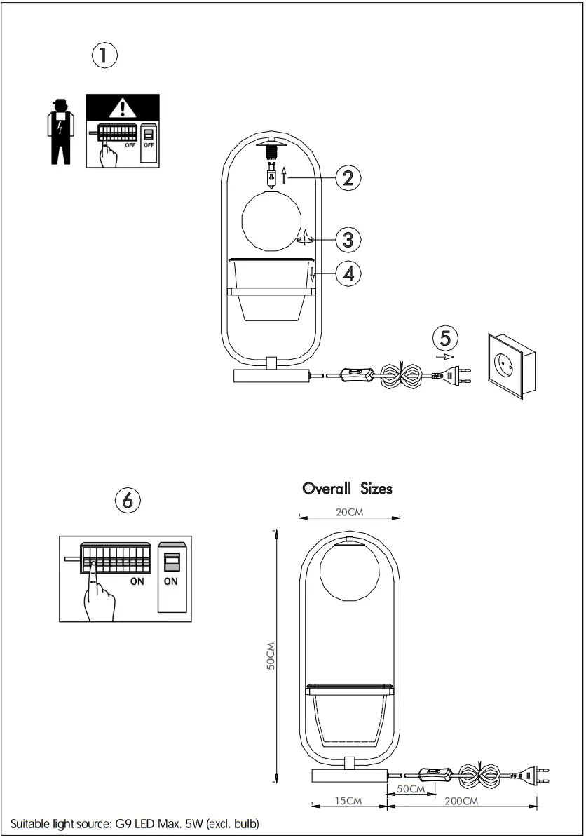 QAZQA 105933 Art Deco Table Lamp Gold - Fig 1