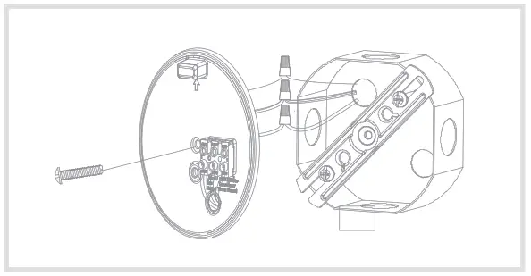 home zone ES06553G Triple Head LED Security Light bracket screw