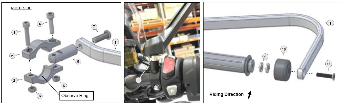 Barkbusters 10265838 Aluminum Handguard Kit Triumph Tiger 1200 GT Explorer or Rally Explorer 2022 to 2023 fig 1