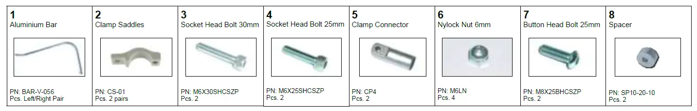 Barkbusters 10265838 Aluminum Handguard Kit Triumph Tiger 1200 GT Explorer or Rally Explorer 2022 to 2023 fig 2