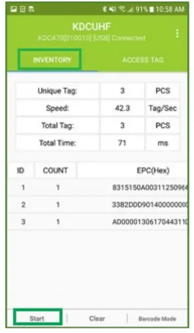 KOAMTAC KDC480 0.5W UHF RFID Reader Companion for KDC SmartSled - bar code 13