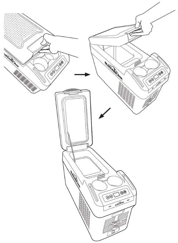 TYPES 12 7 Quart 12L Portable Fridge Freezer - Blizzard Box Lid