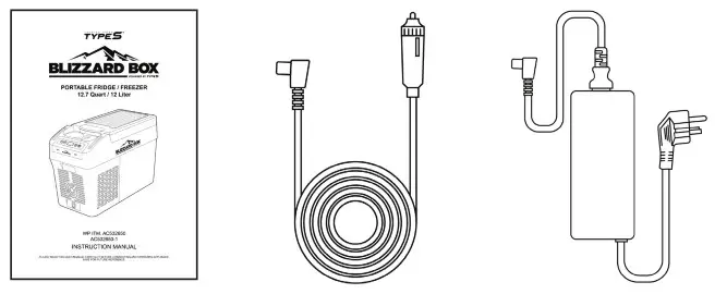 TYPES 12 7 Quart 12L Portable Fridge Freezer - Blizzard Box