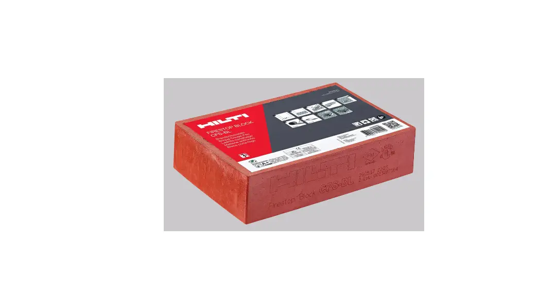 Hilti Cfs-bl Firestop Blocks User Guide