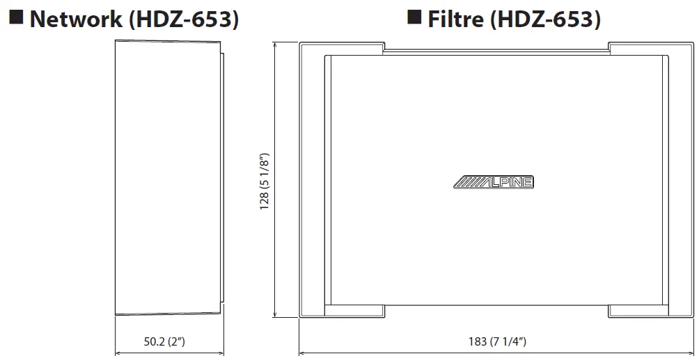 ALPINE HDZ-653 Component System 5