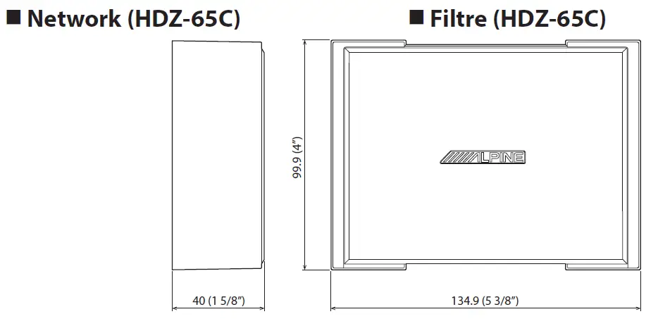 ALPINE HDZ-653 Component System 6