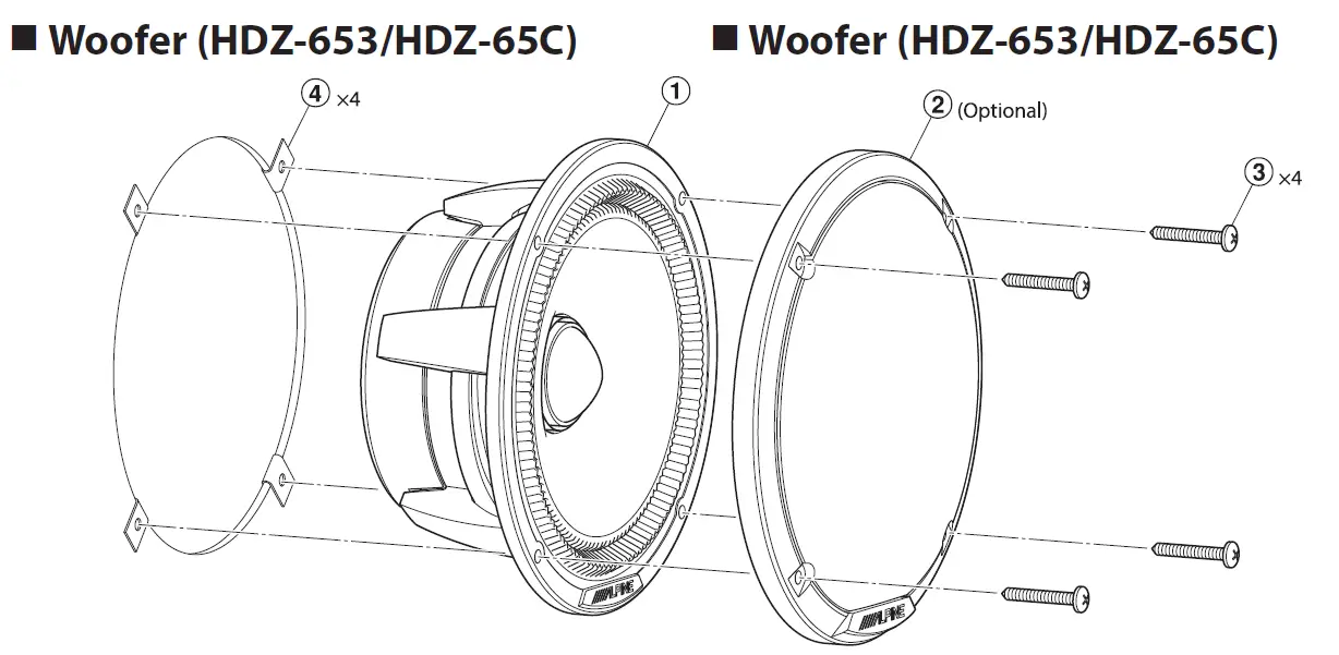 ALPINE HDZ-653 Component System 9