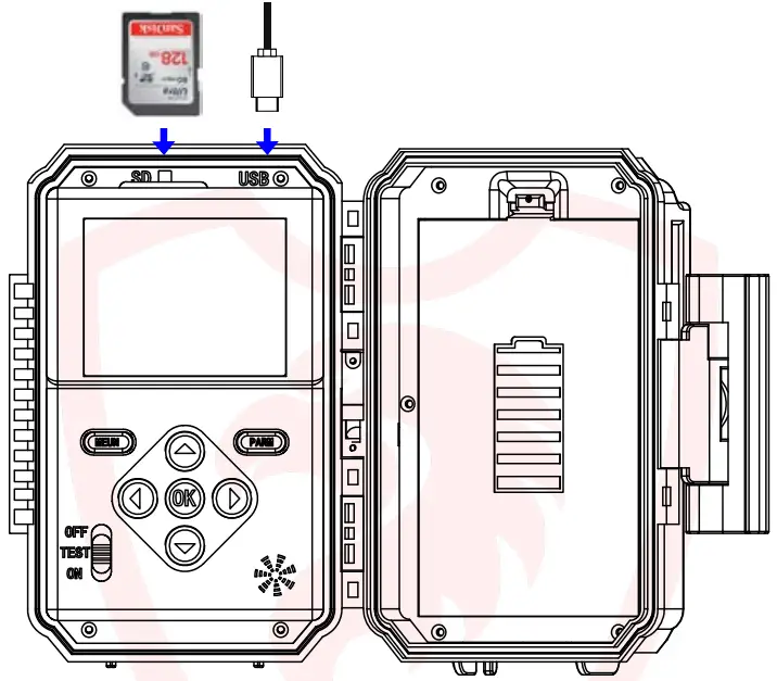 Installation of SD Card
