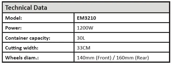 NAKAYAMA-EM3210-Electric-Lawn-Mower-FIG-9