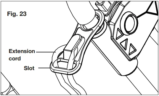 Securing the Extension Cord