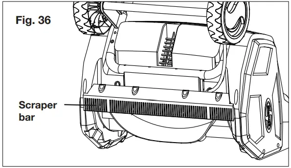 Replacing the Scraper Bar
